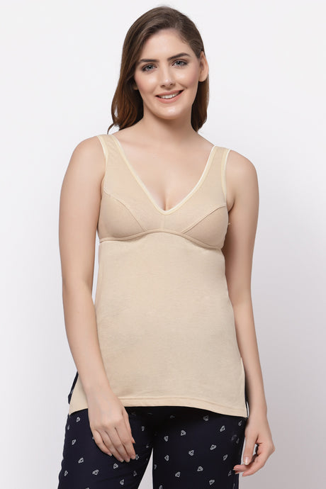 Stretchable Essentials Cotton-Blend Camisole - 1480