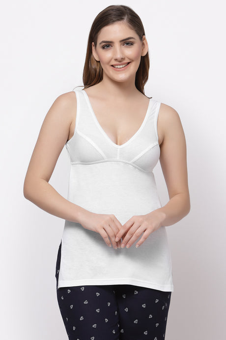 Stretchable Essentials Cotton-Blend Camisole - 1480