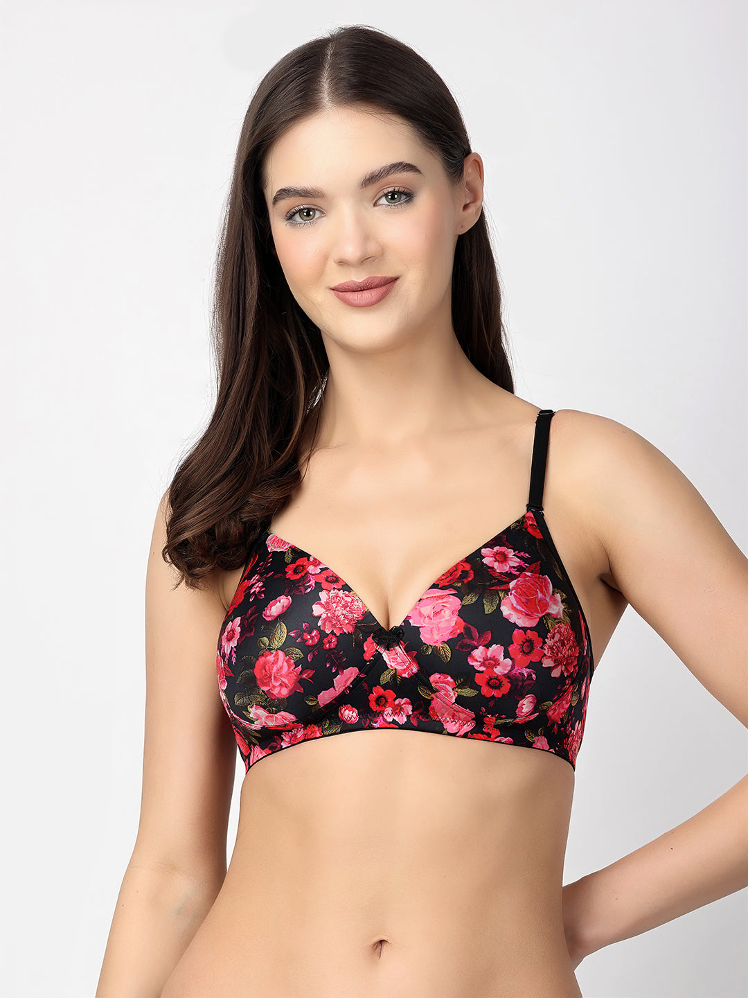 Dove Floret T-Shirt Bra | Multiway | Lightly Padded | Non-Wired | Medium Coverage