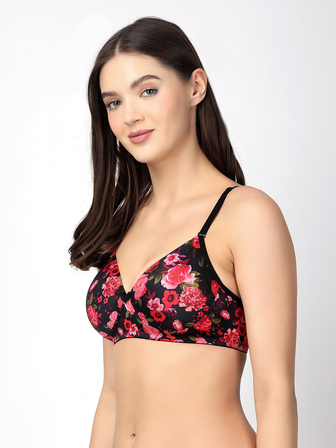 Dove Floret T-Shirt Bra | Multiway | Lightly Padded | Non-Wired | Medium Coverage