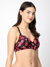 Dove Floret T-Shirt Bra | Multiway | Lightly Padded | Non-Wired | Medium Coverage