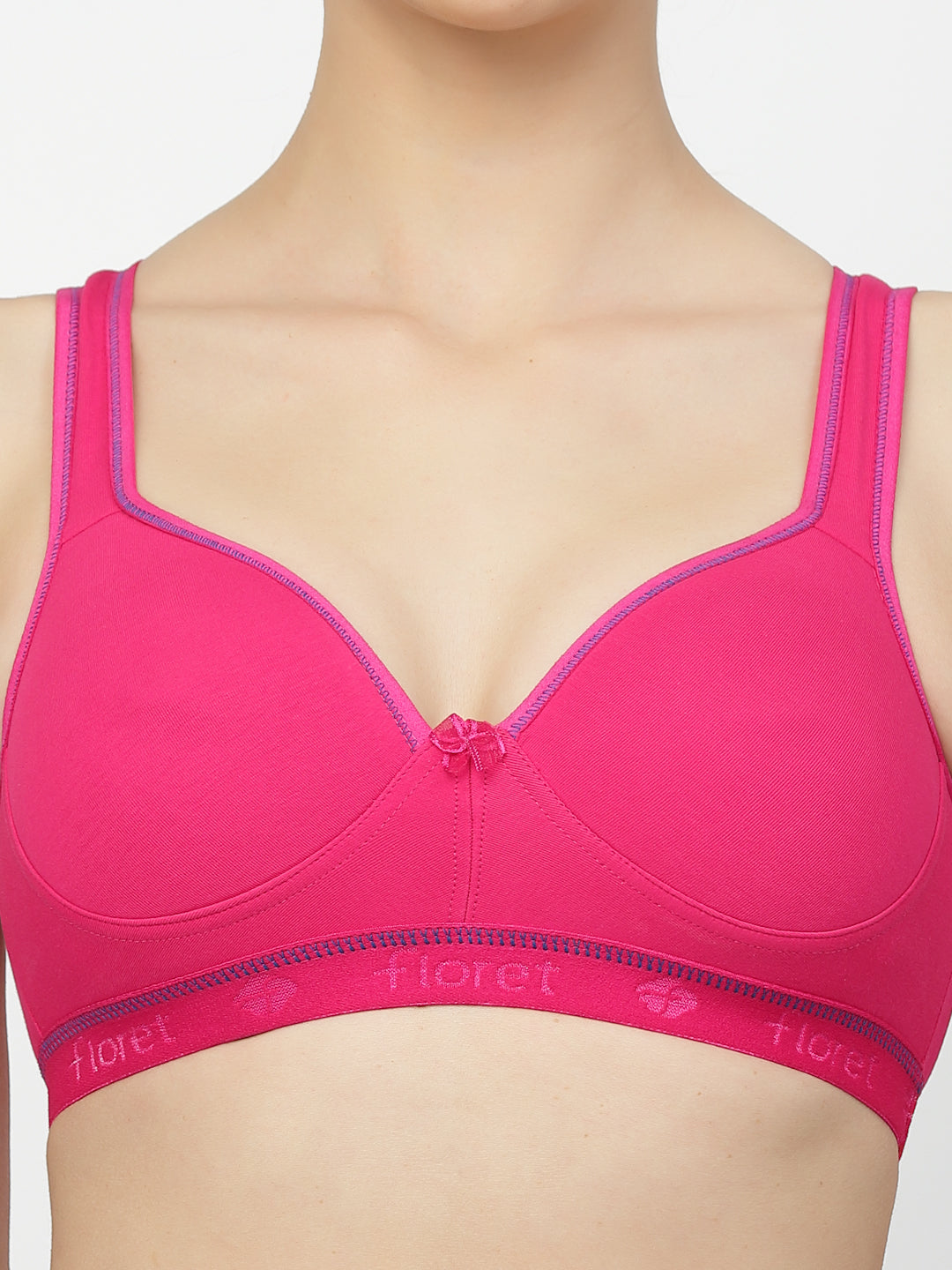 Women's Lightly Padded & Full Coverage Racer Back Sports Bra T3031