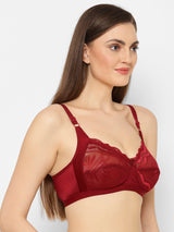 Mary Lace Full-Coverage Bra | Non-Wired | Non-Padded | Full-Coverage