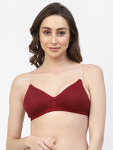 Women's Convertible Straps T-Shirt Bra Non Padded & Non-Wired Medium Coverage T3005