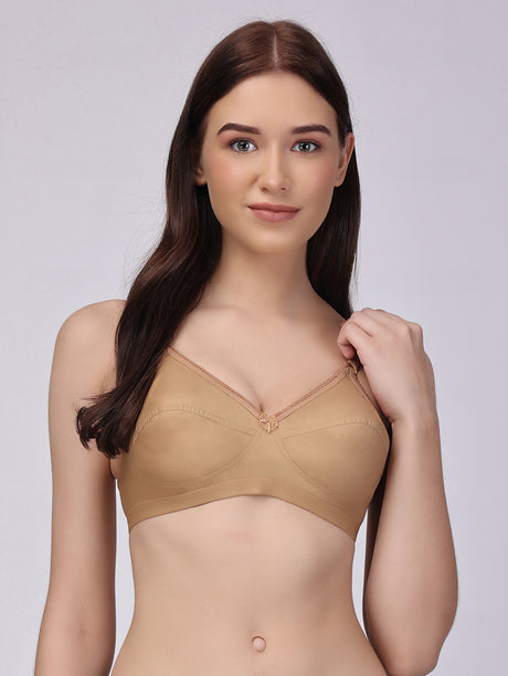 Nari Premium Cotton Full-Coverage Bra | Non-Wired | Non-Padded | Full-Coverage