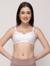 Cross-Over Cotton Full-Coverage Bra | Non-Wired | Non-Padded