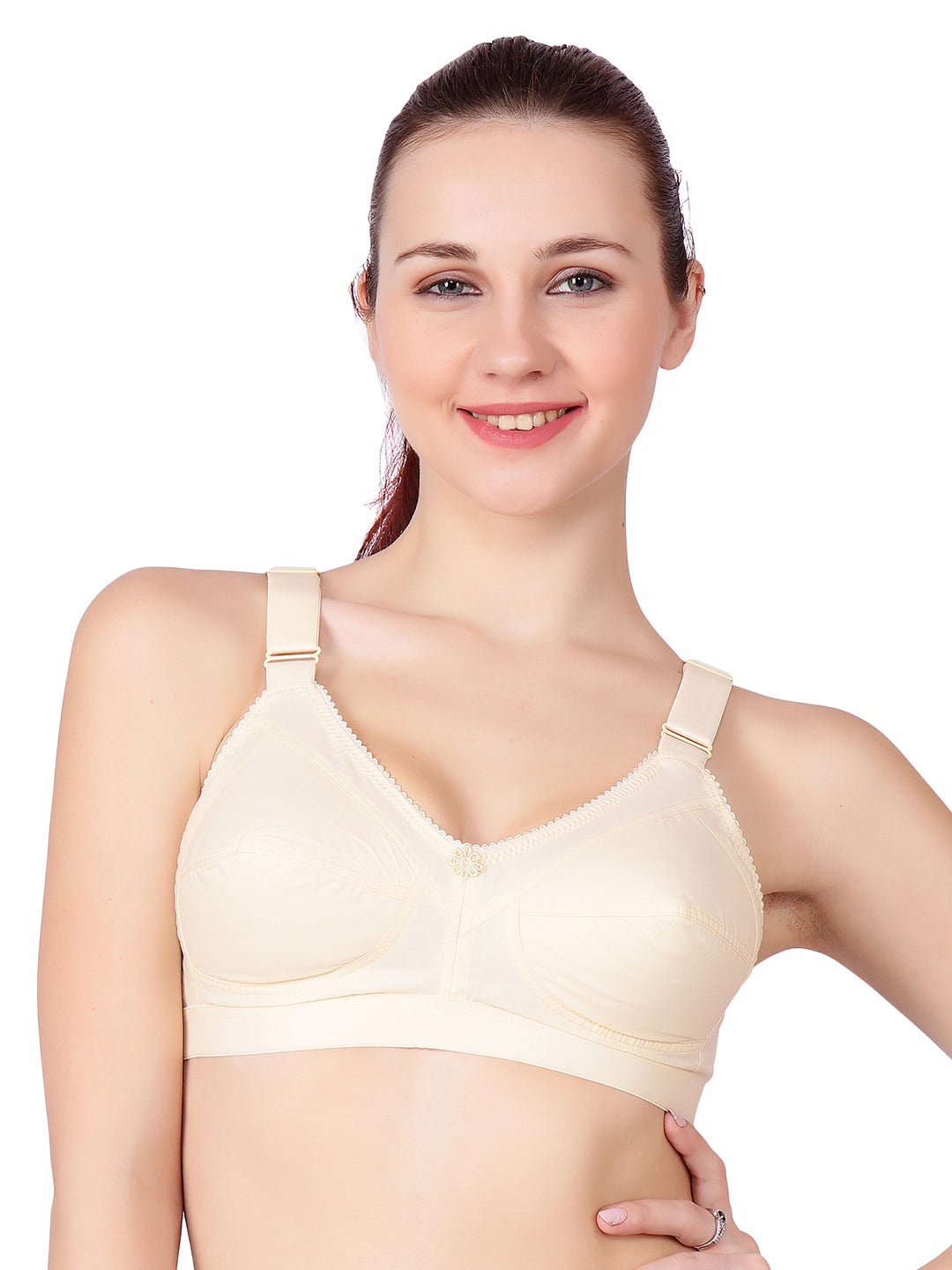 Sherry Soft Cotton Bra | Non-Wired | Non Padded | Full Coverage