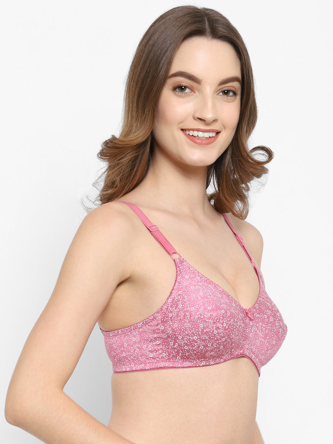 Bodyfit Printed Medium-Coverage Cotton Bra | Non-Wired | Non-Padded