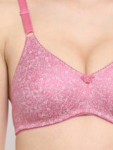 Bodyfit Printed Medium-Coverage Cotton Bra | Non-Wired | Non-Padded