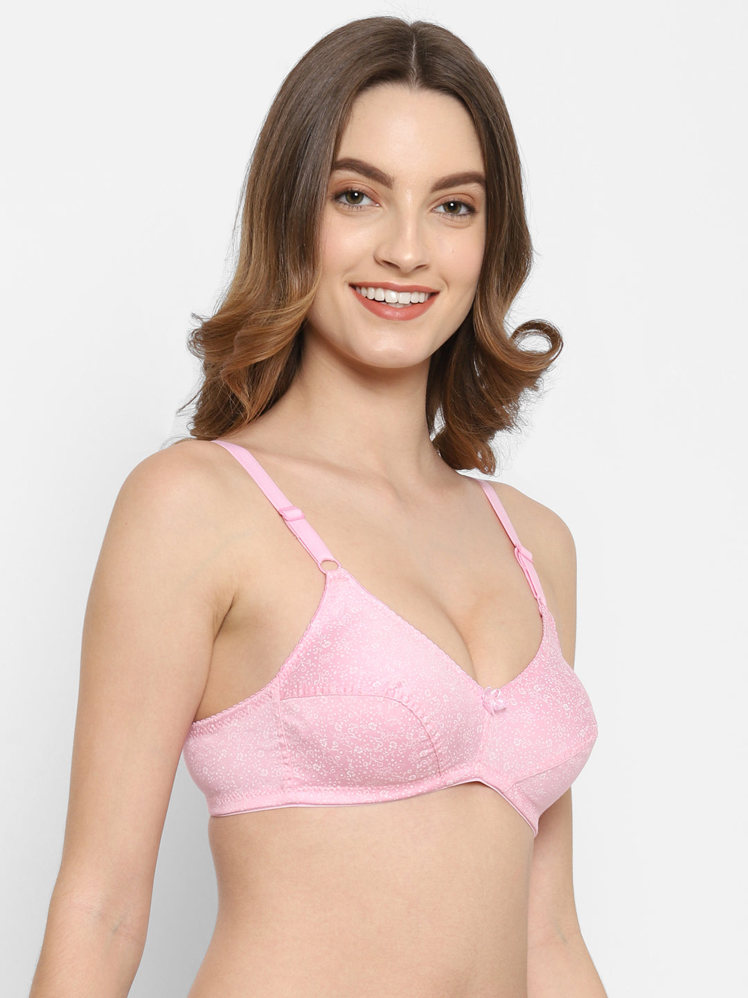 Bodyfit Printed Medium-Coverage Cotton Bra | Non-Wired | Non-Padded