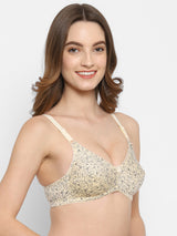 Bodyfit Printed Medium-Coverage Cotton Bra | Non-Wired | Non-Padded