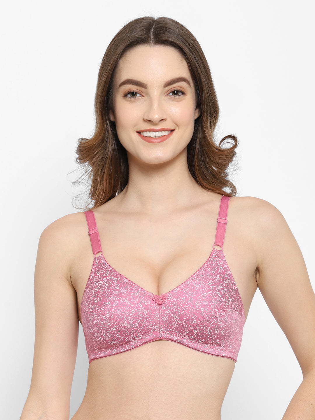 Bodyfit Printed Medium-Coverage Cotton Bra | Non-Wired | Non-Padded