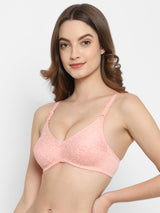 Bodyfit Printed Medium-Coverage Cotton Bra | Non-Wired | Non-Padded