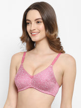 Bodyfit Printed Medium-Coverage Cotton Bra | Non-Wired | Non-Padded