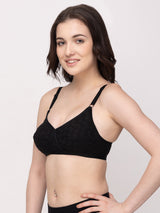 Cross-Over Cotton Full-Coverage Bra | Non-Wired | Non-Padded