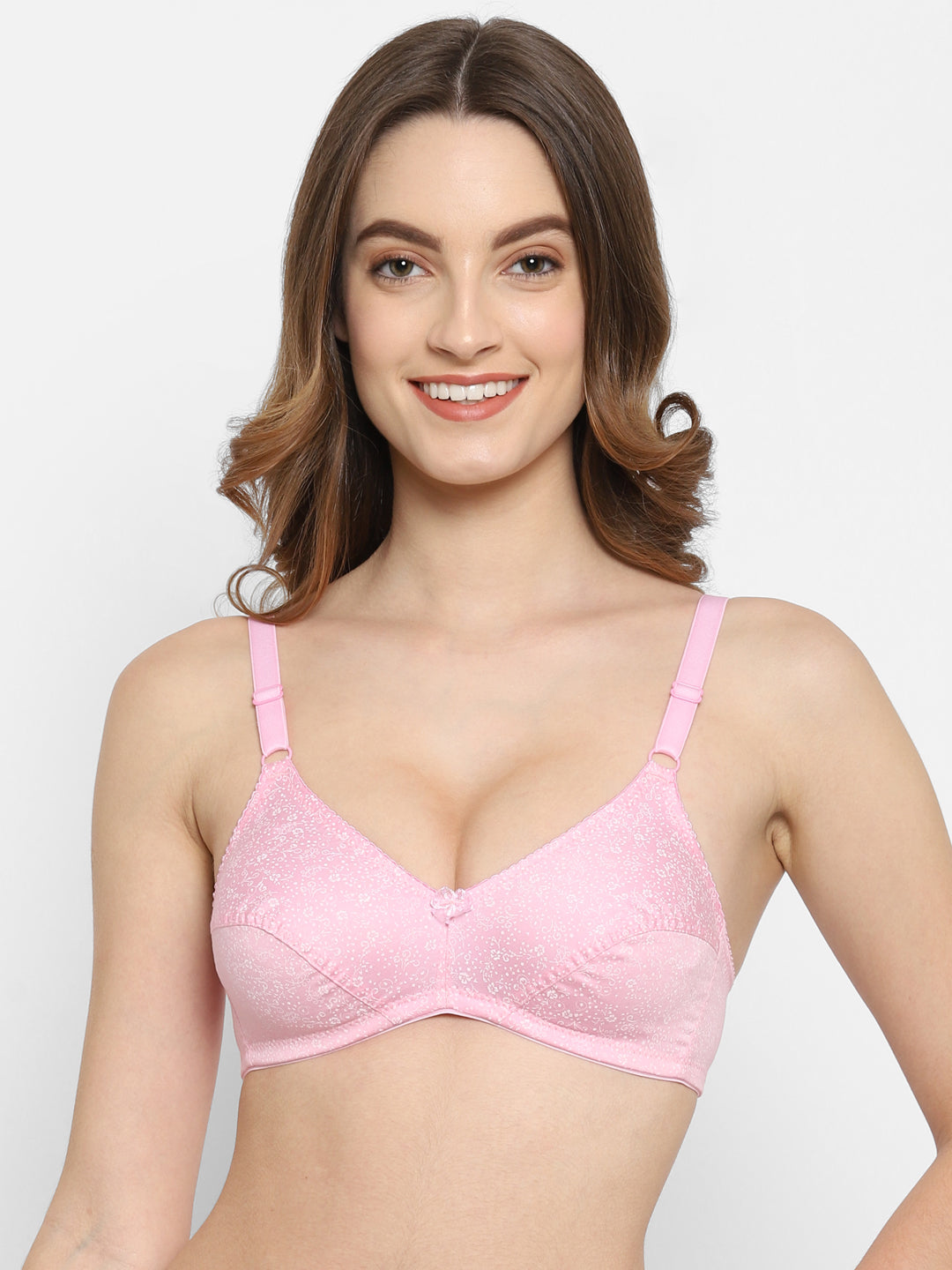 Bodyfit Printed Medium-Coverage Cotton Bra | Non-Wired | Non-Padded