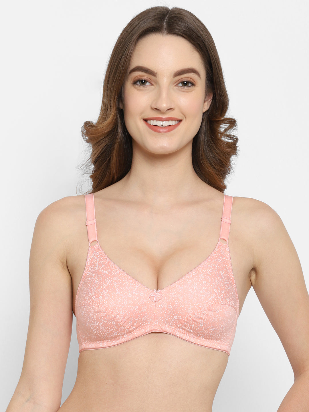 Bodyfit Printed Medium-Coverage Cotton Bra | Non-Wired | Non-Padded