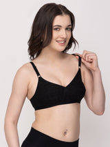 Cross-Over Cotton Full-Coverage Bra | Non-Wired | Non-Padded