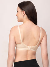 Cross-Over Cotton Full-Coverage Bra | Non-Wired | Non-Padded