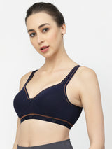 Women's Lightly Padded & Full Coverage Racer Back Sports Bra T3031