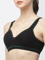 Women's Lightly Padded & Full Coverage Racer Back Sports Bra T3031