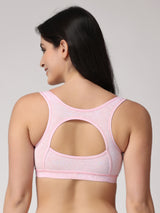 Women's Lightly Padded & Full Coverage Racer Back Sports Bra T3031