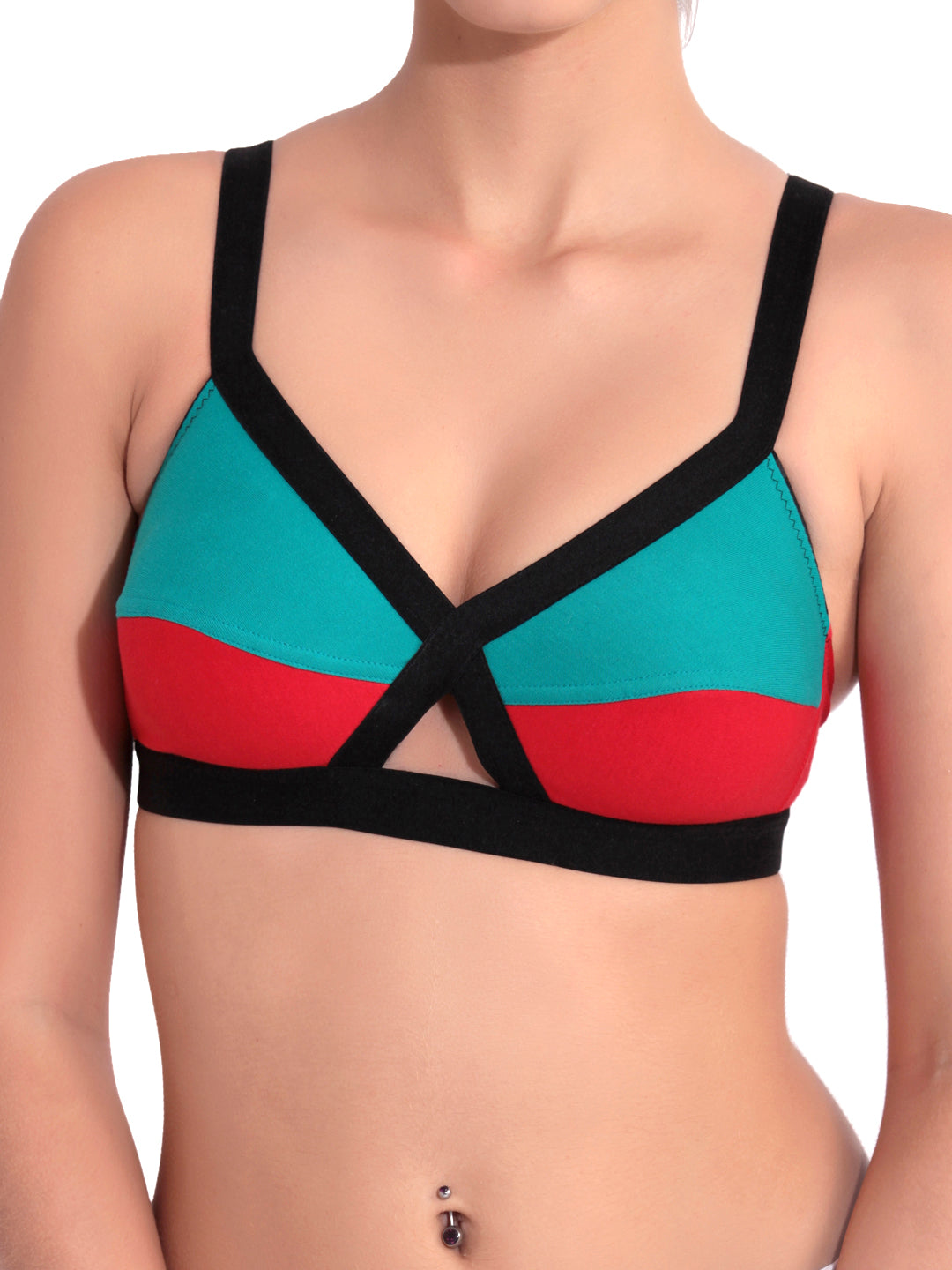 Floret Seamed Bra