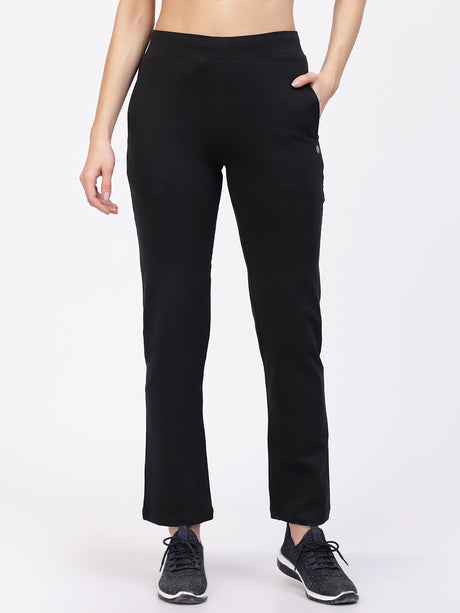 Floret Track Pants | Ankle Length | Mid-Rise | Rapid-Dry | Straight P-20002