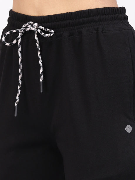 Floret Track Pants | Cotton | Ankle Length | Mid-Rise | Straight P-20004