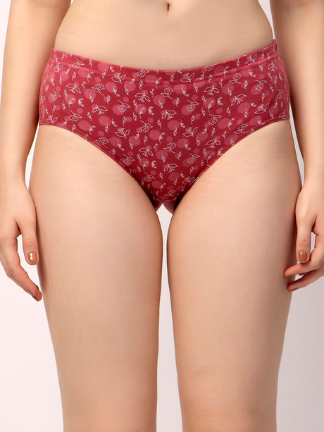 Petal Perfect: Floral Hipster Briefs Pack of 3 - 8548