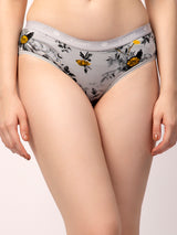 Floral Charm: Basic Cotton Briefs (3-Pack) - 8921