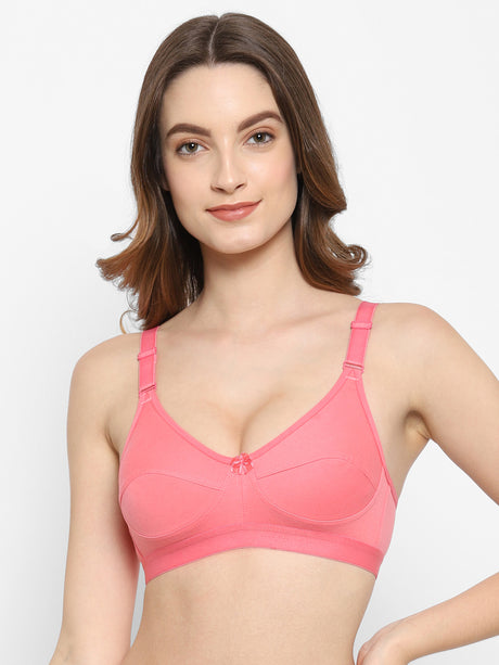 Candy Essentials Full-Coverage Cotton-Blend Bra | Non-Wired | Non-Padded