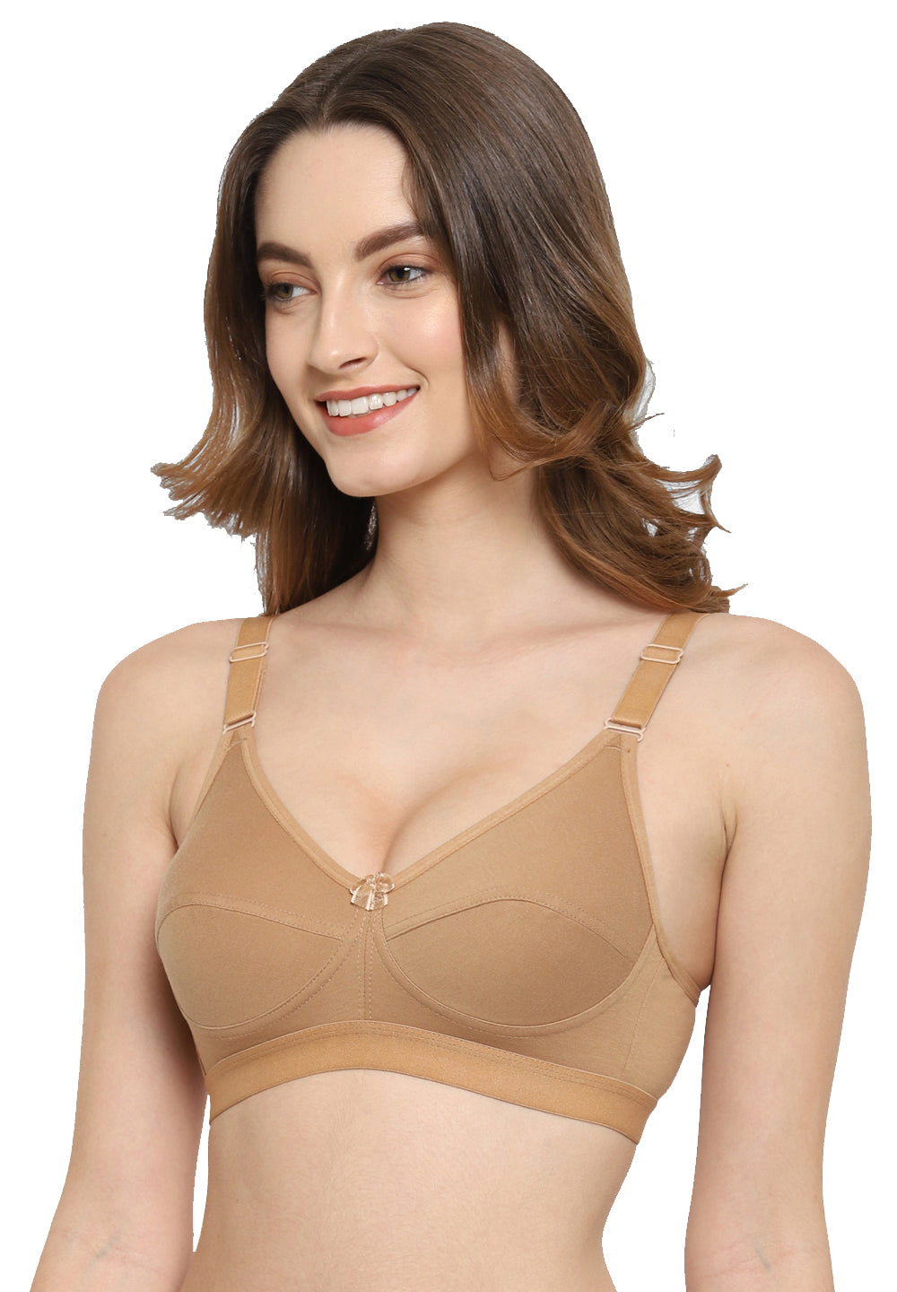 Candy Luxe Full-Coverage Cotton-Blend Bra | Non-Wired | Non-Padded