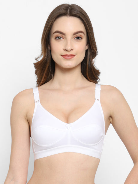 Candy Essentials Full-Coverage Cotton-Blend Bra | Non-Wired | Non-Padded