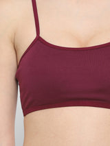 Seamless Full-Coverage Sports Bra | Cotton, Polyester, Elastane | Non-Wired | Non-Padded | Slip-On - 1458