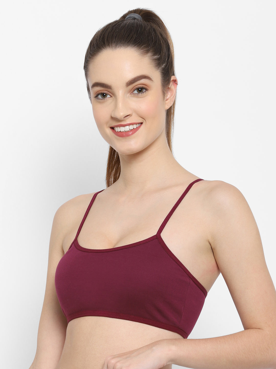 Seamless Full-Coverage Sports Bra | Cotton, Polyester, Elastane | Non-Wired | Non-Padded | Slip-On - 1458