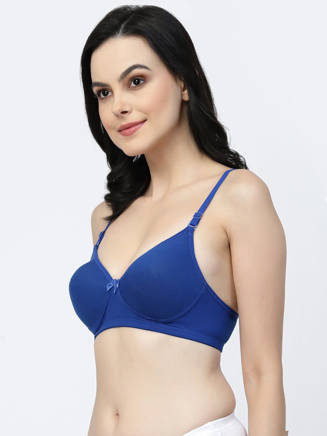 Adjustable Cotton T-Shirt Bra | Lightly Padded | Medium Coverage | Seamless - F20560