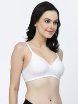 Convertible Cotton T-Shirt Bra | Lightly Padded | Medium Coverage | Seamless - F20560