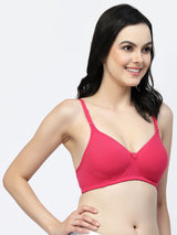 Adjustable Cotton T-Shirt Bra | Lightly Padded | Medium Coverage | Seamless - F20560