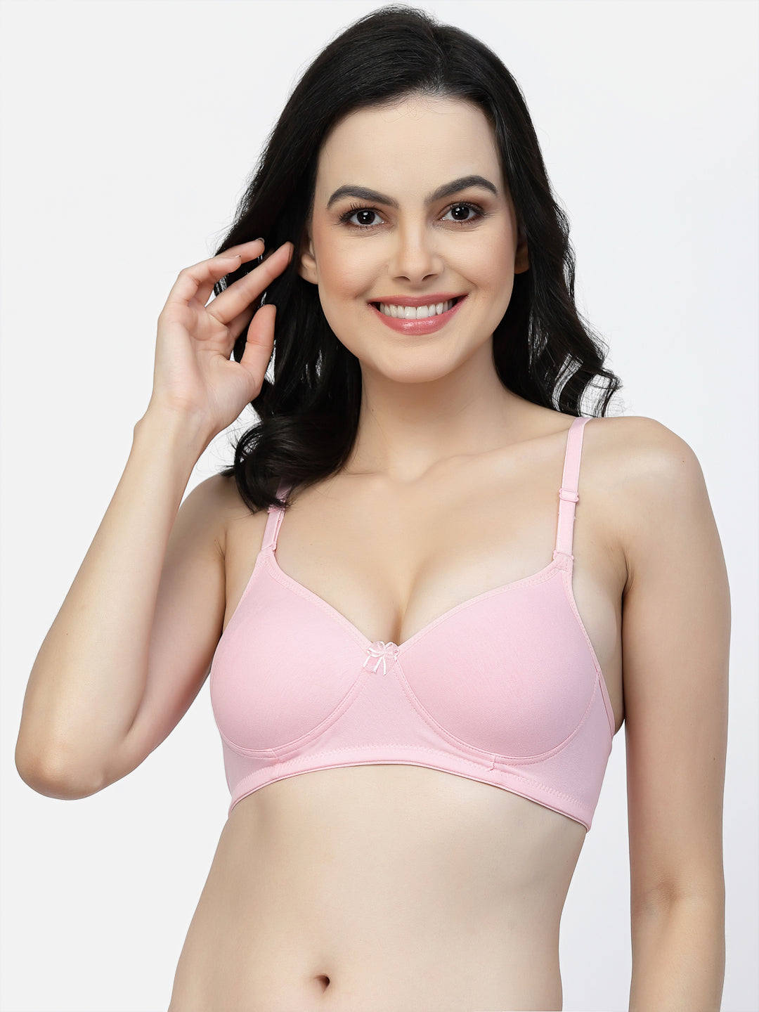 Multiway Padded Cotton T-Shirt Bra | Lightly Padded | Medium Coverage | Seamless - F20560