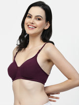 Convertible Cotton T-Shirt Bra | Lightly Padded | Medium Coverage | Seamless - F20560