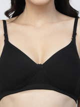 Adjustable Cotton T-Shirt Bra | Lightly Padded | Medium Coverage | Seamless - F20560