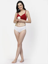 Adjustable Cotton T-Shirt Bra | Lightly Padded | Medium Coverage | Seamless - F20560