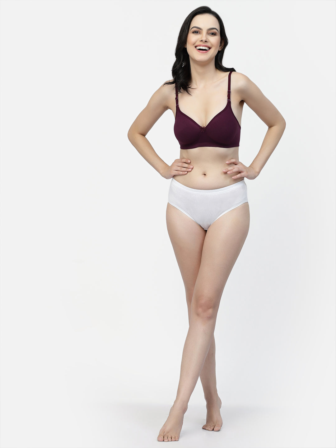 Convertible Cotton T-Shirt Bra | Lightly Padded | Medium Coverage | Seamless - F20560