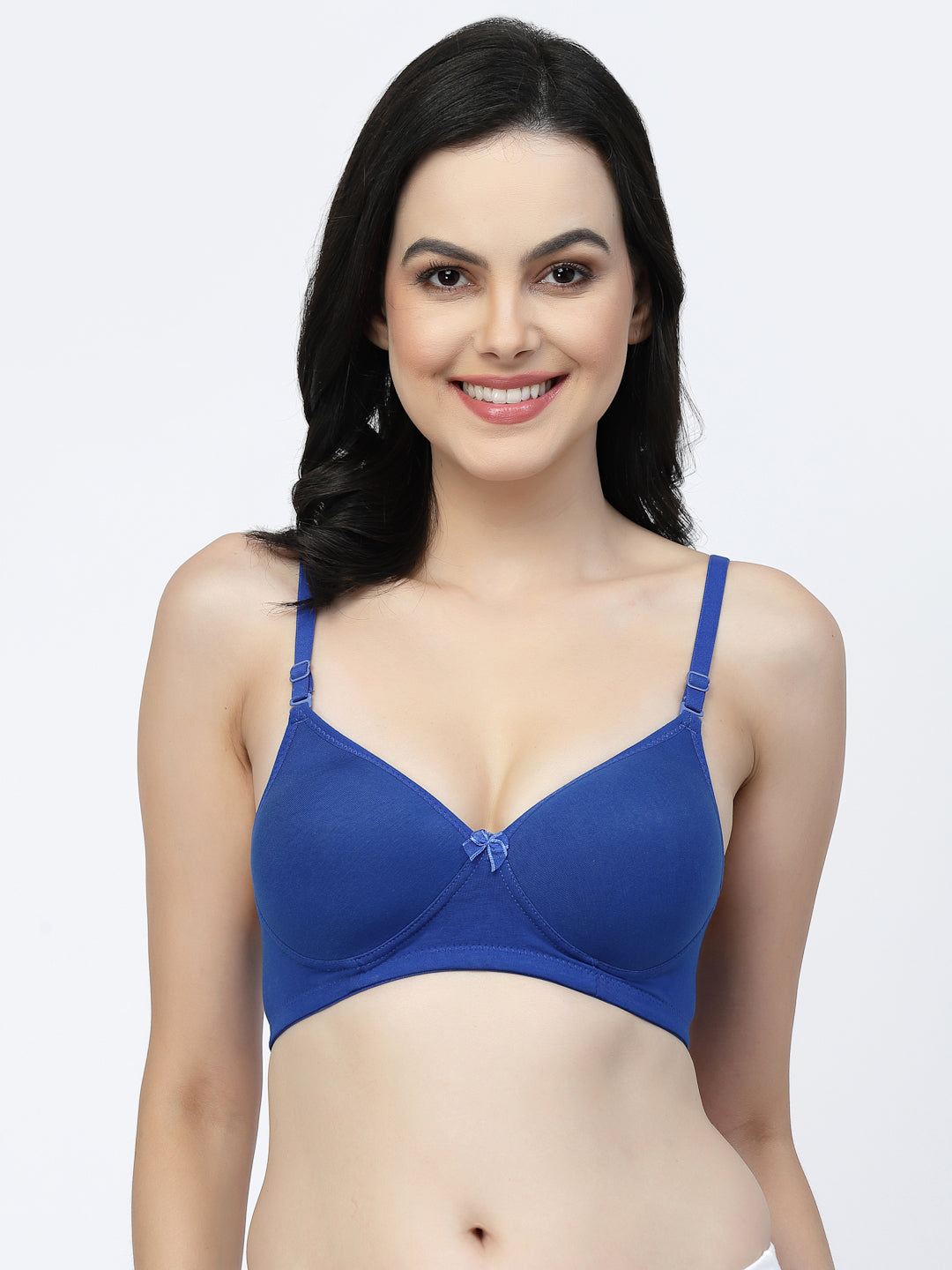 Adjustable Cotton T-Shirt Bra | Lightly Padded | Medium Coverage | Seamless - F20560