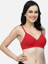 Multiway Padded Cotton T-Shirt Bra | Lightly Padded | Medium Coverage | Seamless - F20560