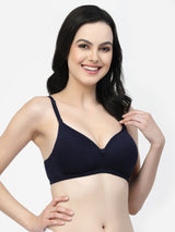 Multiway Padded Cotton T-Shirt Bra | Lightly Padded | Medium Coverage | Seamless - F20560