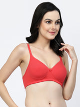 Convertible Cotton T-Shirt Bra | Lightly Padded | Medium Coverage | Seamless - F20560