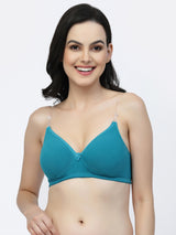 Multiway Padded Cotton T-Shirt Bra | Lightly Padded | Medium Coverage | Seamless - F20560