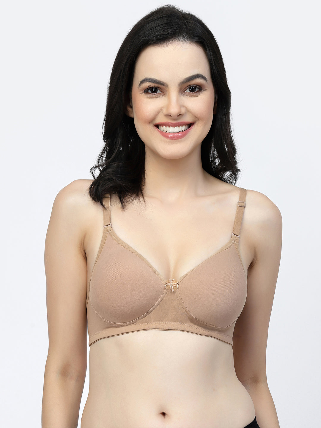 Multiway Padded Cotton T-Shirt Bra | Lightly Padded | Medium Coverage | Seamless - F20560